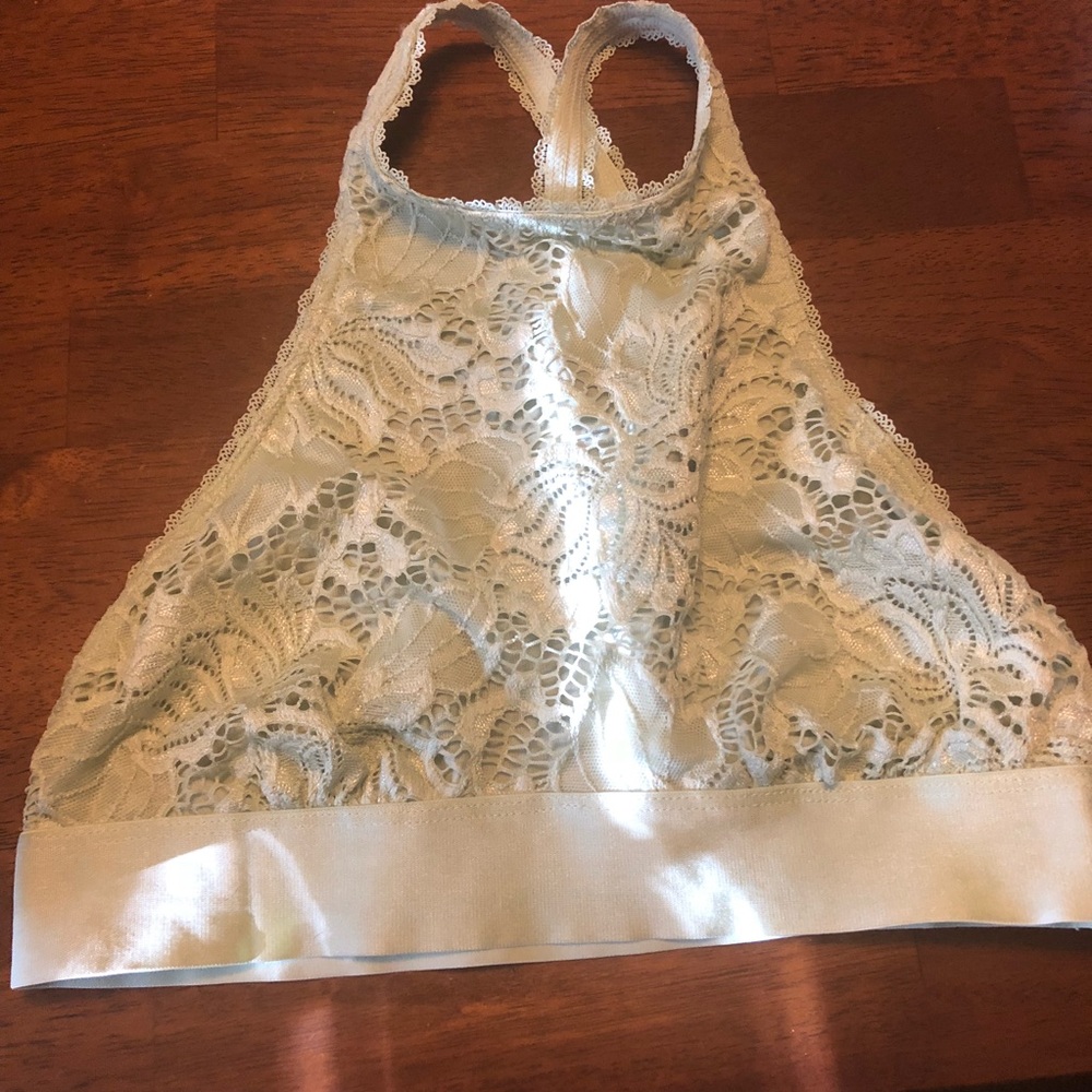 High Neck Light Mint Green Bralette